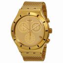 Swatch Irony Chronograph Gold Dial Gold-tone Unisex Watch YCG410GB