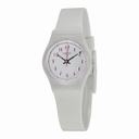 Swatch Lady Spy Grey Dial White Plastic Ladies Watch LM139