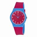 Swatch Lampone Red Dial Red Silicone Ladies Watch GS145
