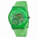 Swatch Limade Green Translucent Dial Green Translucent Silicone Unisex Watch GG216