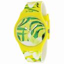 Swatch Limbo Dance Yellow Patterned Dial Yellow Patterned Silicone Unisex Watch SUOJ104