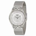 Swatch Metal Knit Grey Milanese Ladies Watch SFM118M