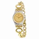 Swatch Originals Elefinja Gold Dial Yellow Gold-plated Ladies Watch LK346G
