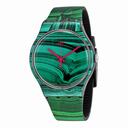 Swatch Originals Marmora Verde Green Dial Green Silicone Unisex Watch SUOB122