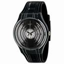 Swatch Originals Success Way Black and White Silicone Unisex Watch SUOB106