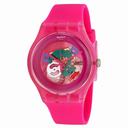 Swatch Pink Lacquered Pink Silicone Unisex Watch SUOP100