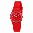 Swatch Red Pretty Sexy Red Dial Red Silicone Ladies Watch LR127