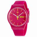 Swatch Rubine Rebel Pink Silicone Unisex Watch SUOR704