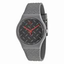 Swatch TEXT-URE Matte Black Dial Quartz Men's Watch SUOM102