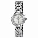 Tag Heuer Link Diamond Silver Guilloche Steel Ladies Watch WAT1414.BA0954