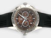 TAG Heuer Mercedes Benz SLR CAG2110.FC6209 Brown Dial Stainless Steel Bezel Black Rubber Strap Watch