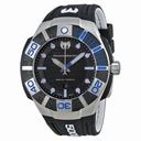 TechnoMarine Black Reef Black Dial Black Silicone Unisex Watch 513001