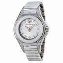 Technomarine Blue Manta White Dial Stainless Steel White Ceramic Ladies Watch 213003