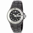TechnoMarine Casual Black Dial Black Ceramic Ladies Watch 110027C