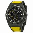 Technomarine Chrono Quartz Black Dial Black Silicone Men's Watch 114001