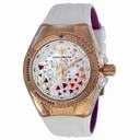 Technomarine Cruise Aquarius Mother of Pearl White Silicone Ladies Watch 113009A