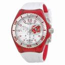 Technomarine Cruise Beach Chronograph White Dial White Silicone Unisex Watch 114003