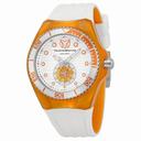 Technomarine Cruise Beach White Waves Dial White Rubber Unisex Watch 113023