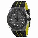 Technomarine Cruise Black Dial Black and Yellow Silicone Men's Watch 113037