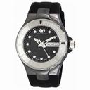 TechnoMarine Cruise Black Dial  Quartz Black Silicone Ladies Watch 110027