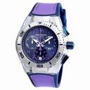 Technomarine Cruise California Blue Dial Blue Silicone Purple Canvas Unisex Watch 115021