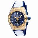 Technomarine Cruise California Blue Dial Blue Silicone White Canvas Unisex Watch 115018