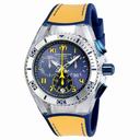 Technomarine Cruise California Chronograph Blue Dial Blue Silicone Yellow Canvas Unisex Watch 115015