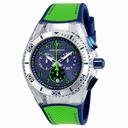 Technomarine Cruise California Chronograph Blue Dial Green Canvas Men's Watch 115011