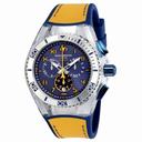 Technomarine Cruise California Chronograph Blue Dial Yellow and Blue Canvas Men's Watch 115070