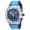 Technomarine Cruise California Chronograph Light Blue Dial Blue Silicone Light Blue Canvas Unisex Watch 115014