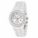 TechnoMarine Cruise Chronograph White Dial White Ceramic Ladies Watch 113101