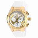 Technomarine Cruise Dream Chronograph Antique Silver and Gold Dial White Silicone Unisex Watch 115002