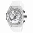 Technomarine Cruise Dream Chronograph Antique Silver Dial White Silicone Unisex Watch 115005