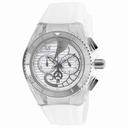Technomarine Cruise Dream Chronograph Antique Silver Dial White Silicone Unisex Watch 115006