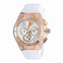 Technomarine Cruise Dream Chronograph Antique Silver Dial White Silicone Unisex Watch 115068