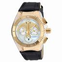 Technomarine Cruise Dream Chronograph Mother of Pearl Dial Black Silicone Unisex Watch 115007