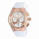 Technomarine Cruise Dream Chronograph Rose Dial White Silicone Unisex Watch 115066