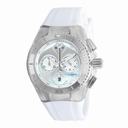 Technomarine Cruise Dream Chronograph Silver Dial White Silicone Unisex Watch 115068