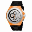 Technomarine Cruise JellyFish Silver Dial Black Silicone Men's Watch 115194