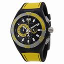 TechnoMarine Cruise Locker Chronograph Black and Yellow Dial Men's Watch 112016