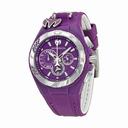 TechnoMarine Cruise Locker Purple Dial Purple Rubber Ladies Watch 113018
