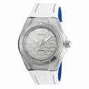 Technomarine Cruise Monogram Silver Dial White Silicone Men's Watch 115151