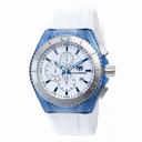 Technomarine Cruise Original Chronograph Antique Silver Dial White Silicone Men's Watch 115052