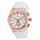 Technomarine Cruise Original Chronograph Antique Silver Dial White Silicone Unisex Watch 115044