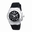 Technomarine Cruise Original Chronograph Black Dial Black Silicone Ladies Watch 115039