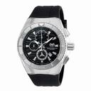 Technomarine Cruise Original Chronograph Black Dial Black Silicone Men's Watch 115054