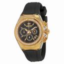 Technomarine Cruise Original Star Chronograph Diamond Black Dial Ladies Watch 111008