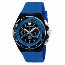Technomarine Cruise Sport Black and Blue Dial Blue Silicone Men's Watch 115162