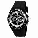 Technomarine Cruise Sport Black and Silver Dial Black Silicone Men's Watch 115159