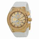 Technomarine Cruise Star Champagne Dial White Rubber Unisex Watch 113025